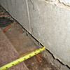 Foundation wall separating from the floor in Duluth home